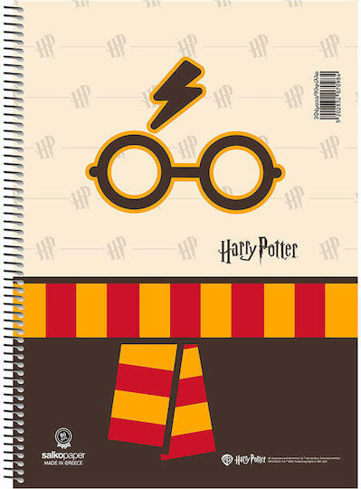 Salko Paper Spiral Notebook Ruled A5 3 Subjects 1pcs