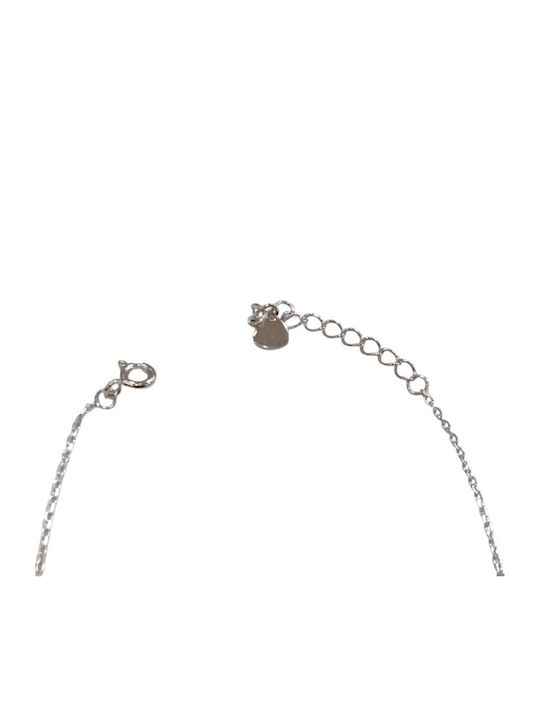 Prince Silvero Women's Bracelet with design Eye made of Silver with Zircon