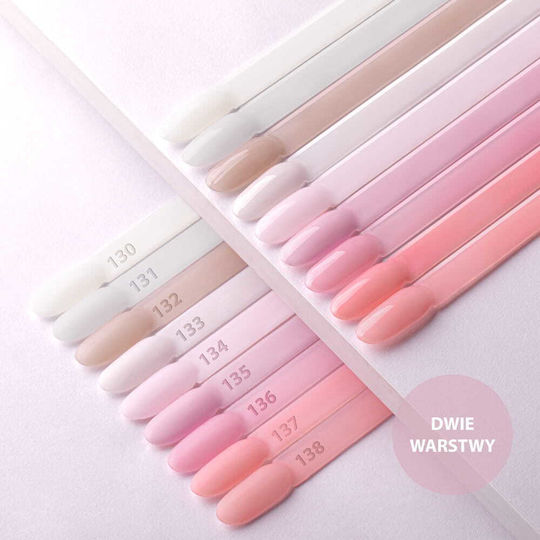 Molly Nails Хибриден Лак За Нокти Френски Маникюр Праскова Hema/di-hema Free 8г № 138
