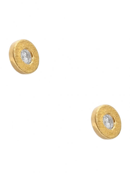 Polytimo Earrings made of Gold 14K with Stones