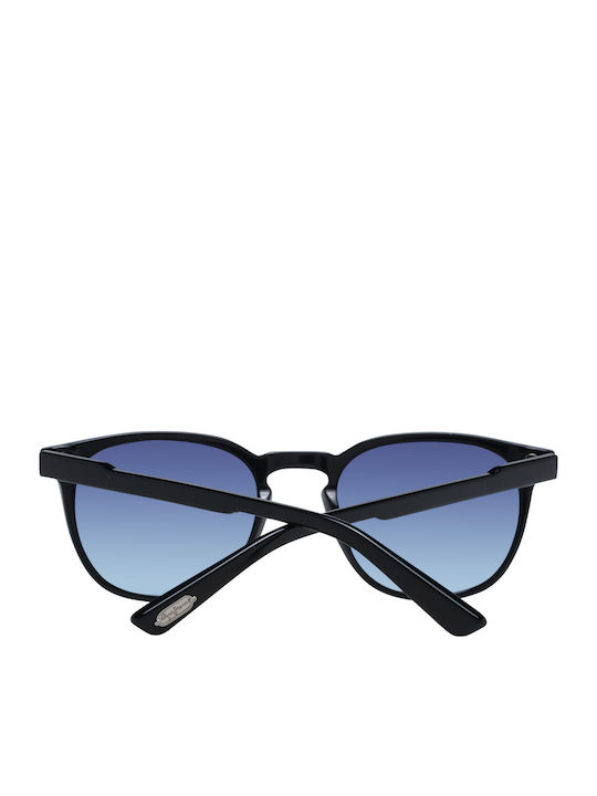 Pepe Jeans Unisex Ochelari de soare cu Negru Cadru și Albastru Degrade Lentilă PJ7406-080