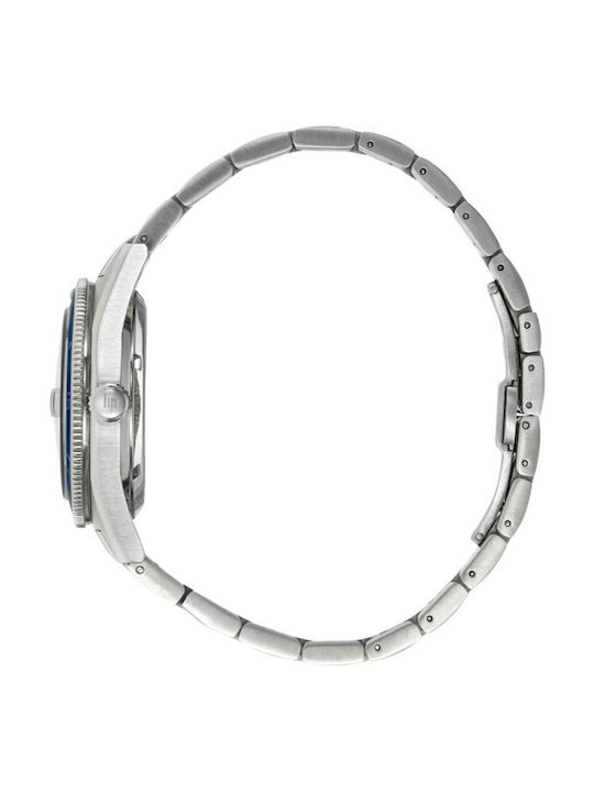 Lip Watches Мъжки Часовник Автоматичен с Сребърен Метална Гривна