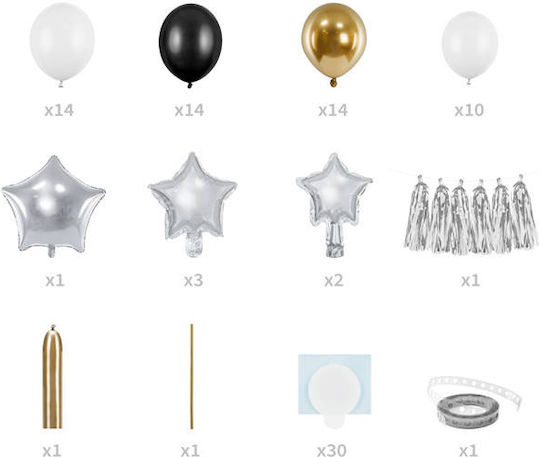 Partydeco Star Balloon Garland167x135cm