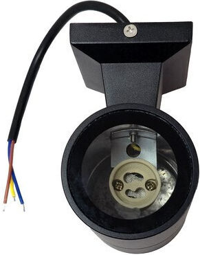 Powertech Стенно Външно Осветително Тяло GU10 IP65 6.5x6.5x12εκ.