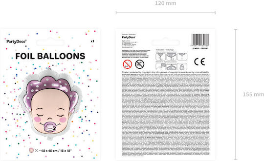 Foil Balloon Baby Girl 40x45cm Mix