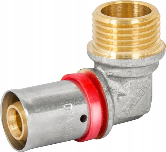 Pex Ъгъл 25x3/4 Gz Пресиран Фитинг