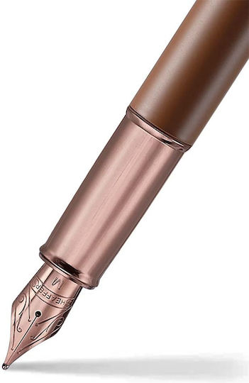 Sheaffer Πένα Γραφής Medium Καφέ με Μπλε Μελάνι