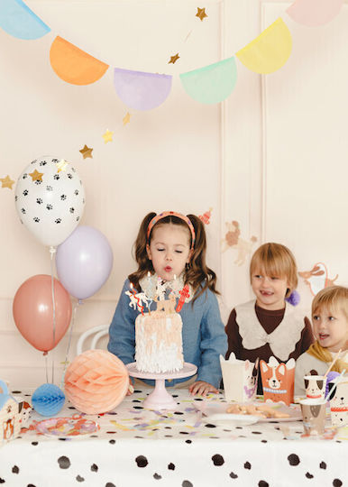 Multicolored Semi-Circle Garland