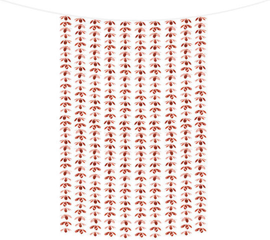 Dekorativer Vorhang Roségold Blumen Folie 100x210cm