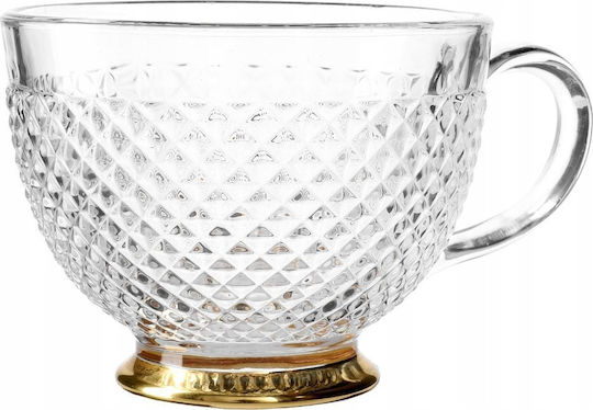 Homla Barrel Cup Coffee Glass Transparent 360ml
