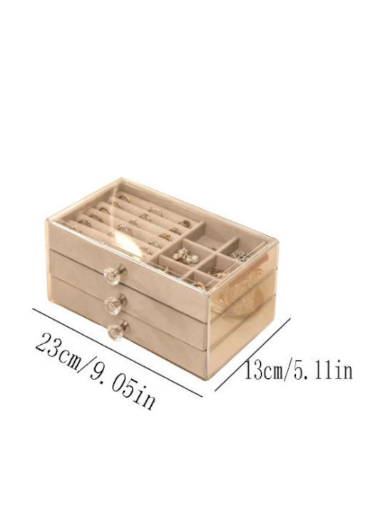 Roza Transparent Acrylic Jewellery Organiser Box Ld-1018