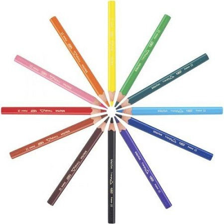 Κραγιονι Bic Eco Evolution Μολυβι 5 Mm Ποικιλια Χρωματων 12 Τεμ