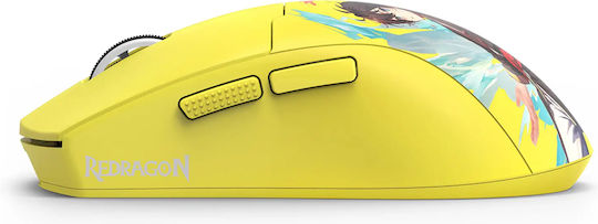 Redragon M918 AKB PRO Ασύρματο Gaming Ποντίκι 26000 DPI Κίτρινο
