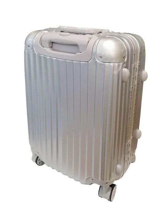 Bartuggi 721-01 Medium Travel Suitcase Hard Silver with 4 Wheels Height 67.5cm 721-01.60-silver