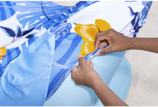 Bestway Φουσκωτό Στρώμα Θαλάσσης Μπλε 155x107cm
