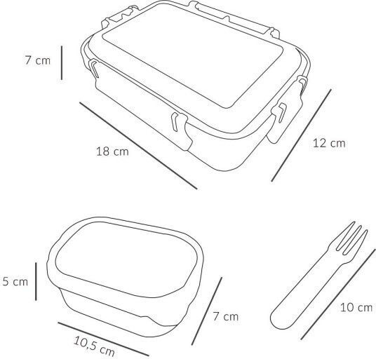 Tutete Plastic Kids' Food Container Orange
