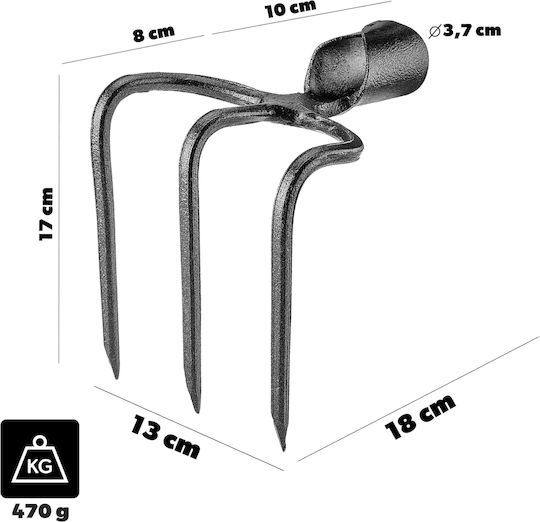 Kadax 34121 Gartenrechen Bogenharke
