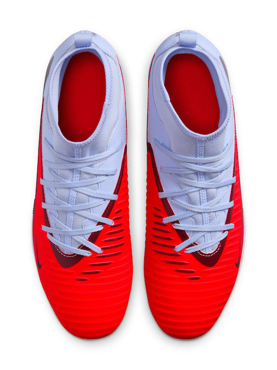 Nike Phantom 6 High Club Football Shoes with Cleats Blue