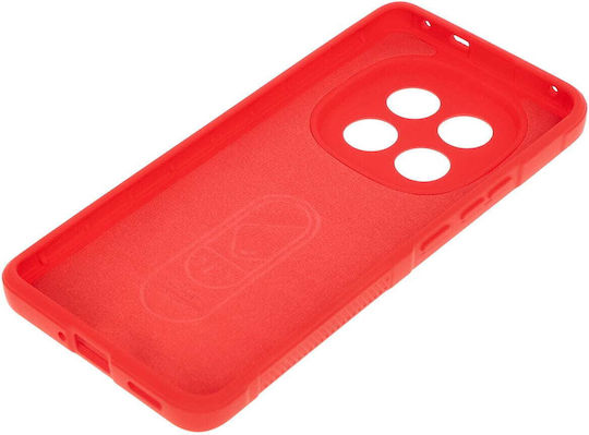 Bizon Back Cover Σιλικόνης / Tempered Glass 2mm Κόκκινο (Redmi Note 14 Pro+)