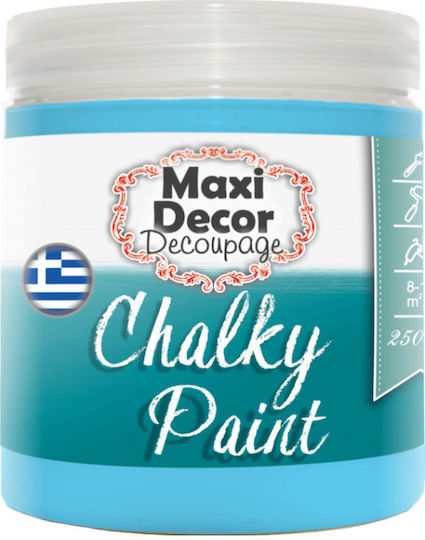 Maxi Decor Chalky Paint Χρώμα Κιμωλίας 516 Ουρανί 100ml 274210