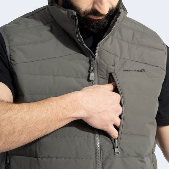 Pentagon Fleece Hunting Vest Arcadian Camo Green