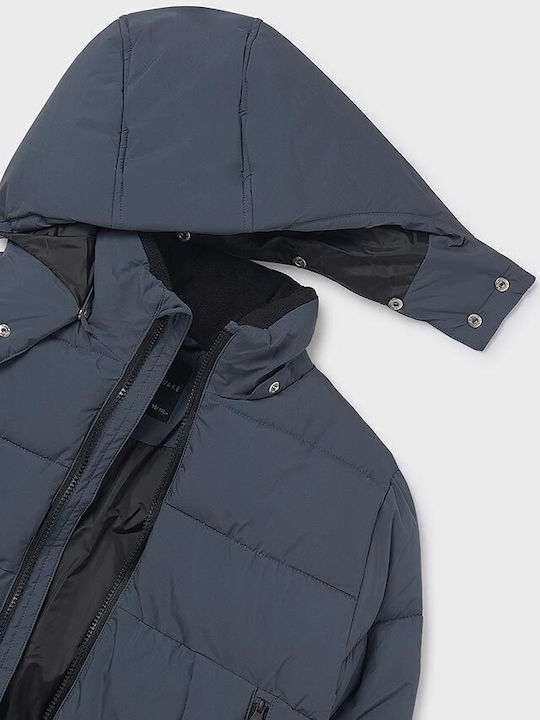 Παιδικό Casual Μπουφάν με Κουκούλα Navy Μπλε