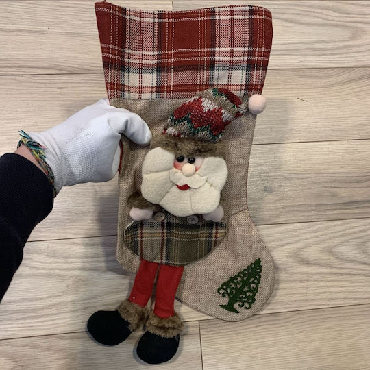 Dekorativer Geschenkstiefel Strend Pro Xmj015 Weihnachtsmann 50 cm
