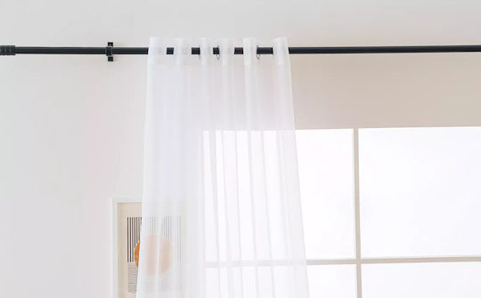 Cotton Market Vorhang mit Grommet Weiß 200x250cm