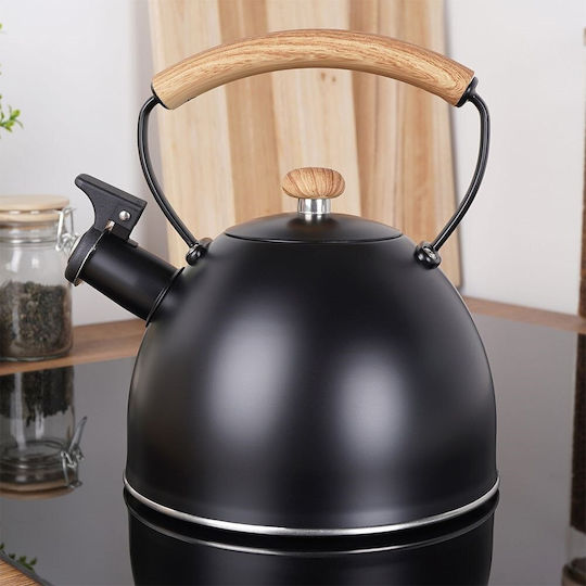 Vilde Кетъл с Чаша Неръждаем Черен 2500ml