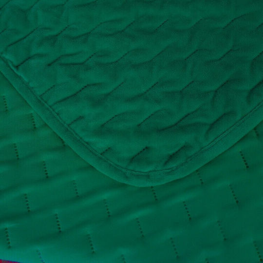 Cotton Market Μονή 170x210εκ. Πράσινη
