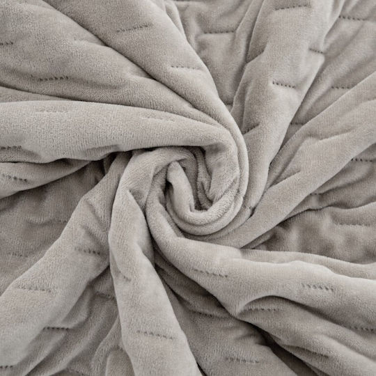 Cotton Market Одеяло Пике Двойно 220x200см Светлосиво
