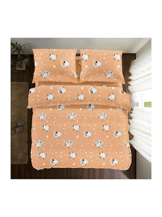 Cotton Market Bettbezug-Set Einzelbett mit Kissenbezug 155x220 Mehrfarbig