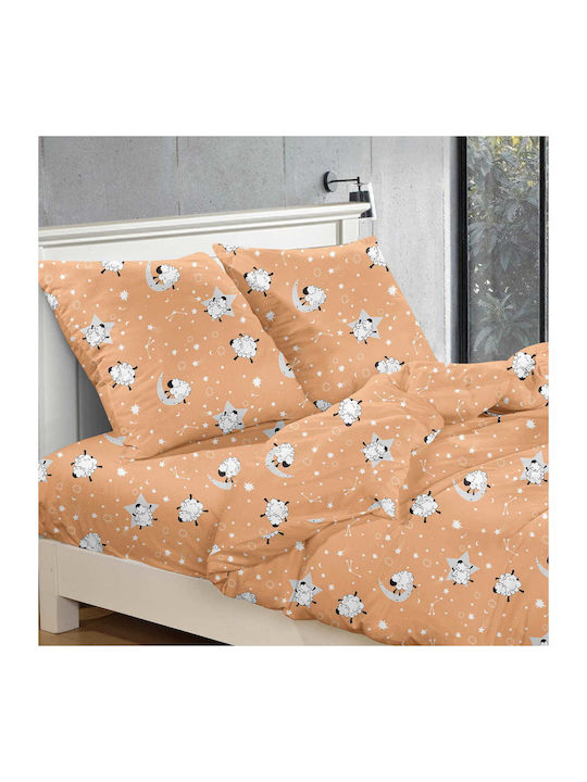 Cotton Market Bettbezug-Set Einzelbett mit Kissenbezug 155x220 Mehrfarbig