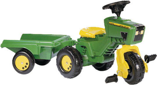 Kids Foot-to-Floor Ride On Tractor with Trailer & Pedal Tractor with Three Wheels Green