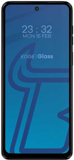 Bizon Glass Edge 2 Tempered Glass Compatible With Lenovo Moto G14 G54 G54 Power G55 Black