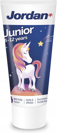 Jordan Junior Children's Toothpaste for 6+ Years with Mint Flavor 50ml