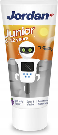 Jordan Junior Children's Toothpaste for 6+ Years with Mint Flavor 50ml