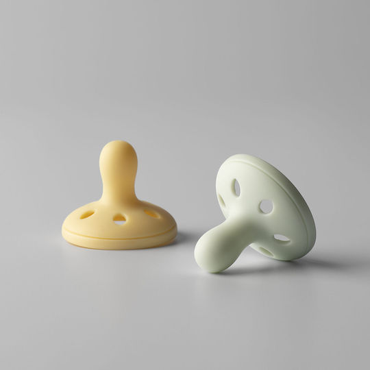 Tommee Tippee Breastlike Πιπίλες Σιλικόνης Κίτρινο για 0-6 μηνών 2τμχ