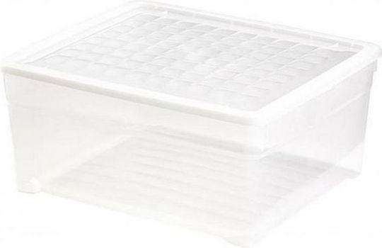 Curver Пластмаса Кутия за съхранение с капак Прозрачен 39x34x18см 1бр