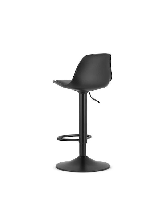 Stool Bar with Adjustable Height Black 35x37x47cm