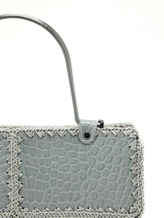 Leather Women's Bag Shoulder Gray