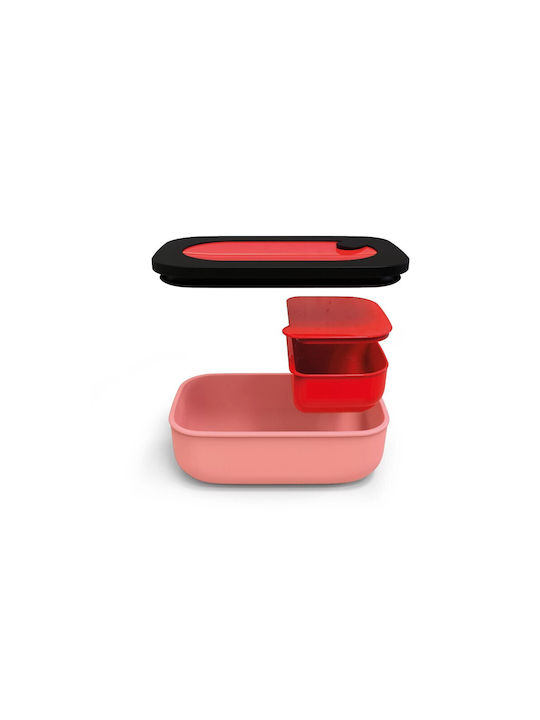Guzzini Store&Go Cutie pentru Mâncare Plastic Roșu Potrivit pentru Cuptor cu Microunde 900ml 1buc