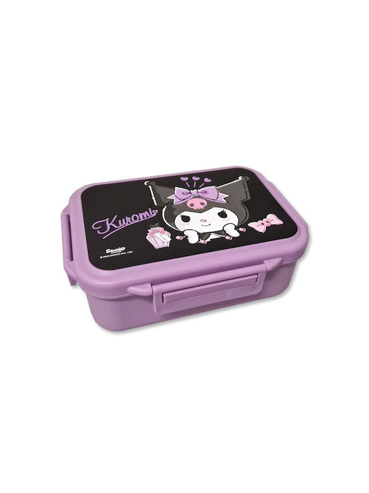 Graffiti Sketch Kuromi Δοχείο Φαγητού Inox Μωβ 880ml