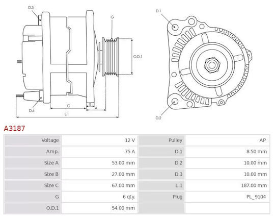 Alternator Master 2.8 D