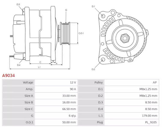 Alternator Felicia 1.3