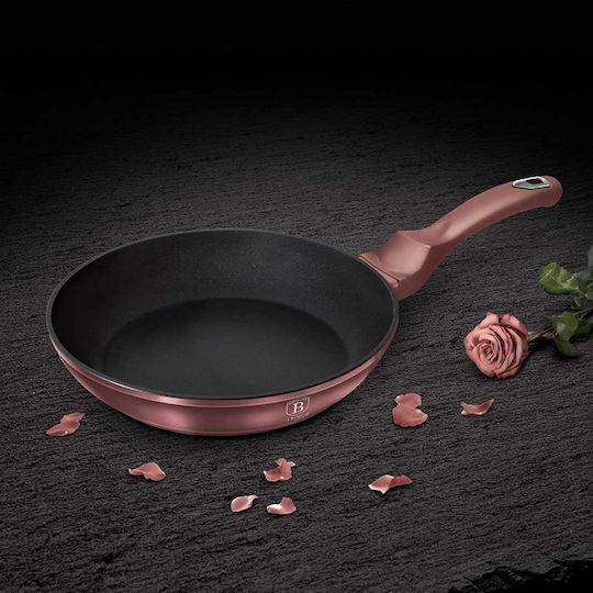 Berlinger Haus i-Rose Collection Σετ Τηγάνια από Αλουμίνιο Rose Collection με Επίστρωση από Πέτρα 3τμχ