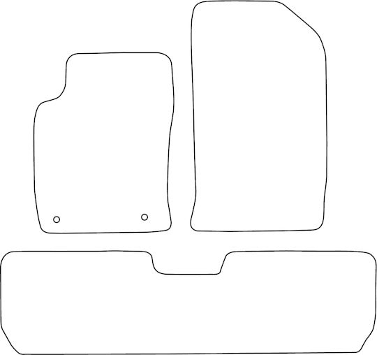 Set Covorașe Velur Pentru Citroen Xsara Picasso 2000-2012 Margine Roșie