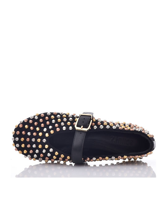 Damen Ballerinas in Schwarz Farbe