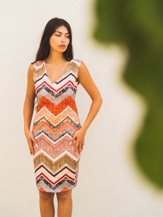 Summer Mini Dress Orange