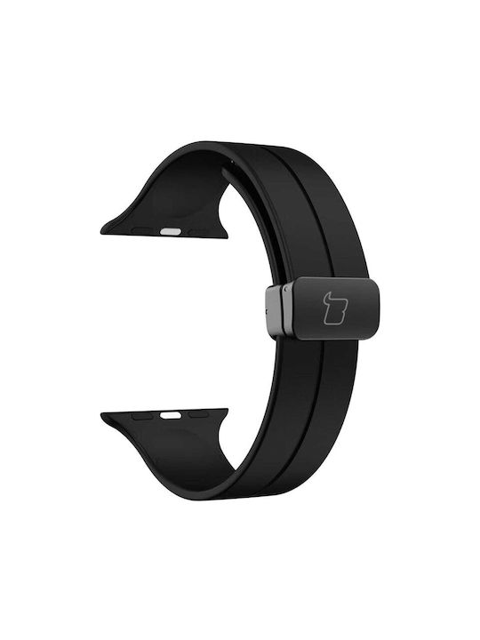 Curea Ceas Silicon Bizon L Apple Watch 38 40 41 42mm Negru Curea Ceas Silicon Bizon L Apple Watch 38 40 41 42mm Negru